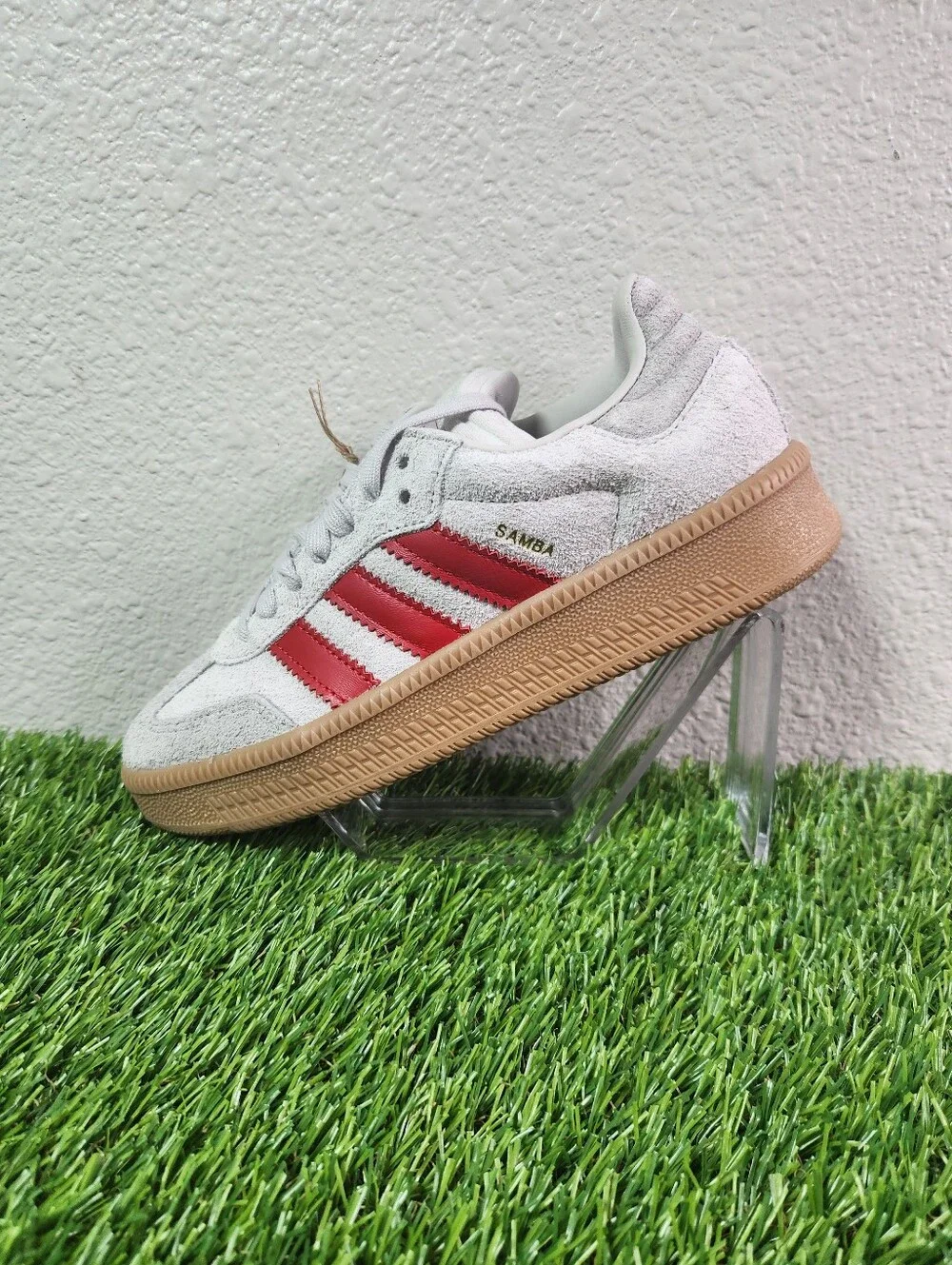 Adidas Samba XLG White Red - Mens Sz 6 Women's Sz 7